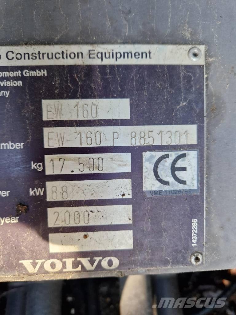 Volvo EW 160 Kolová rýpadla