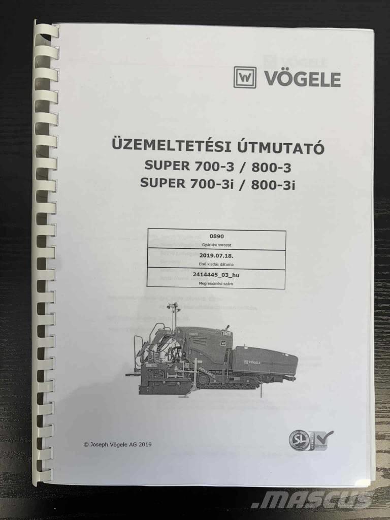 Vögele Super 800-3i Finišery