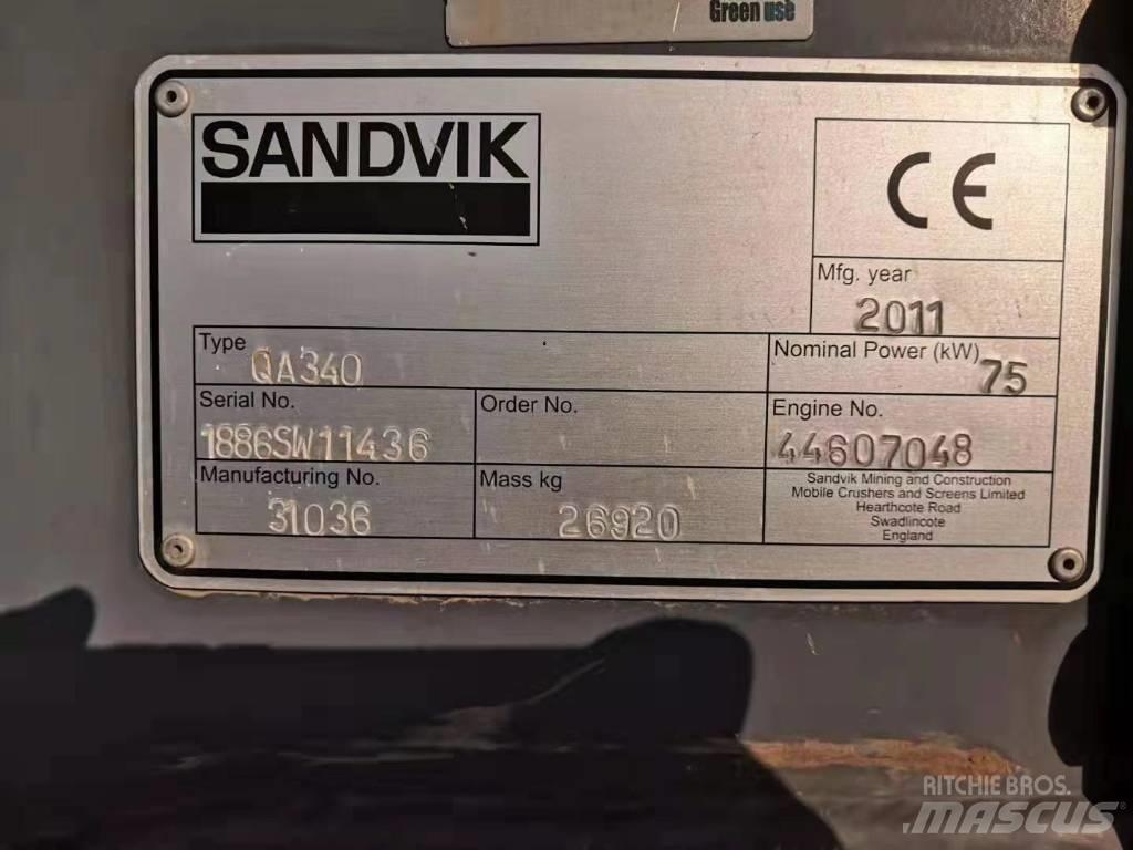 Sandvik QA 340 Třídiče