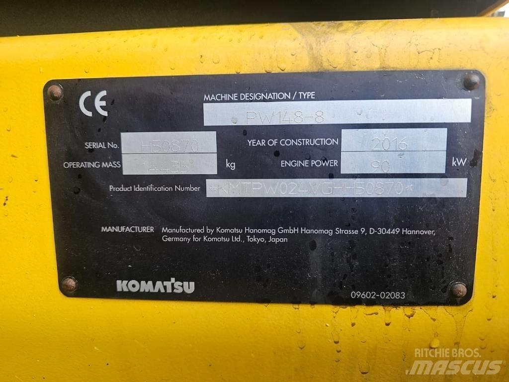 Komatsu PW148-8 Kolová rýpadla