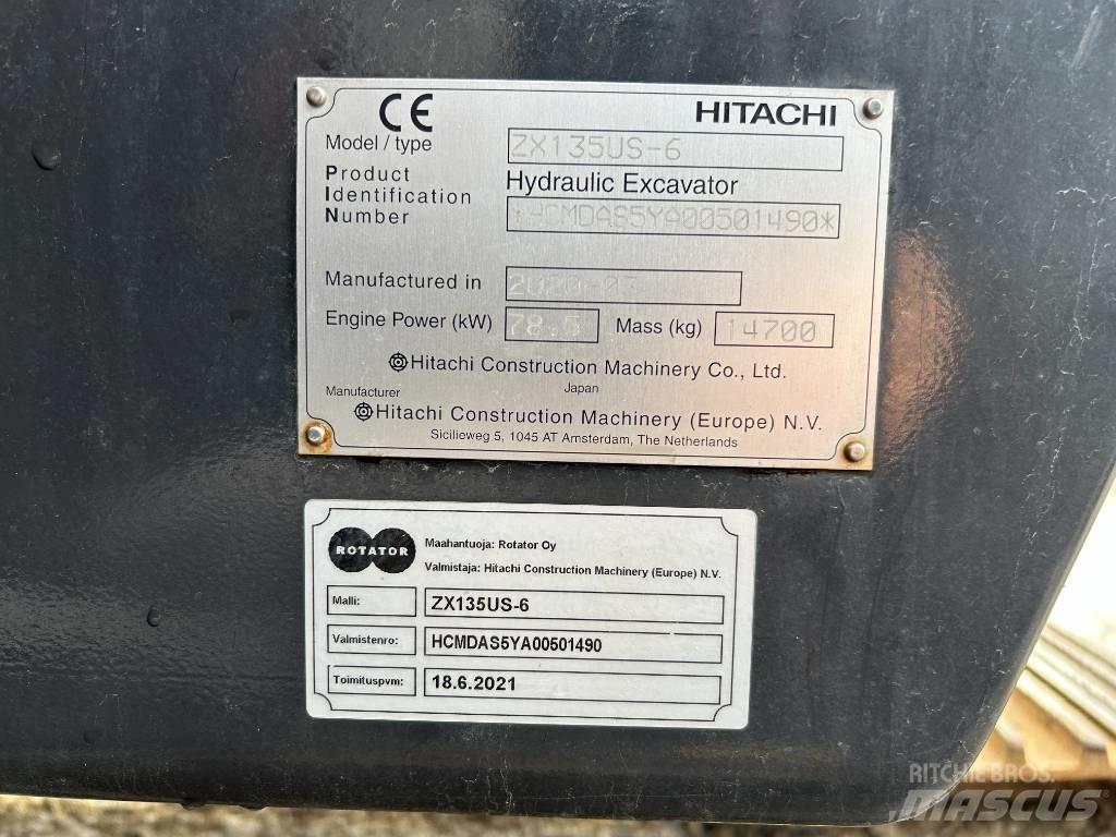 Hitachi ZX 135 US-6 Pásová rýpadla