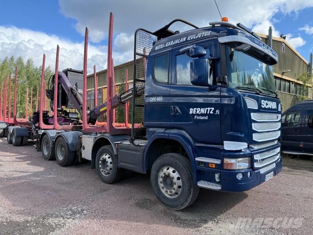 Scania R 580 Vozy na přepravu kmenů