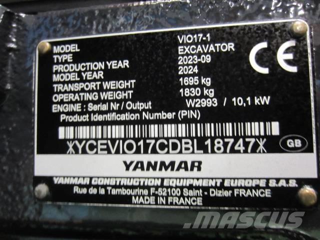Yanmar Vio 17 Mini rýpadla < 7t