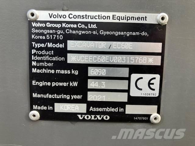 Volvo EC 60 E Pásová rýpadla