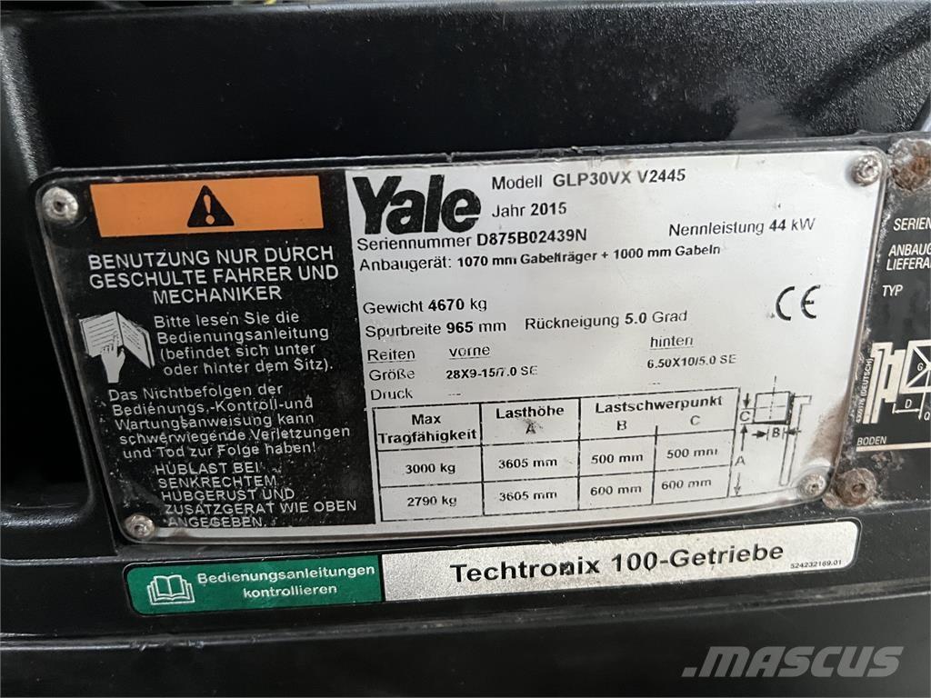 Yale GLP30VXV2445 LPG vozíky