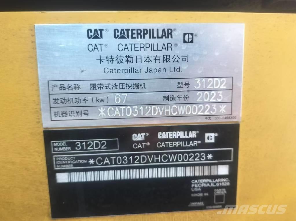 CAT 312 D Pásová rýpadla