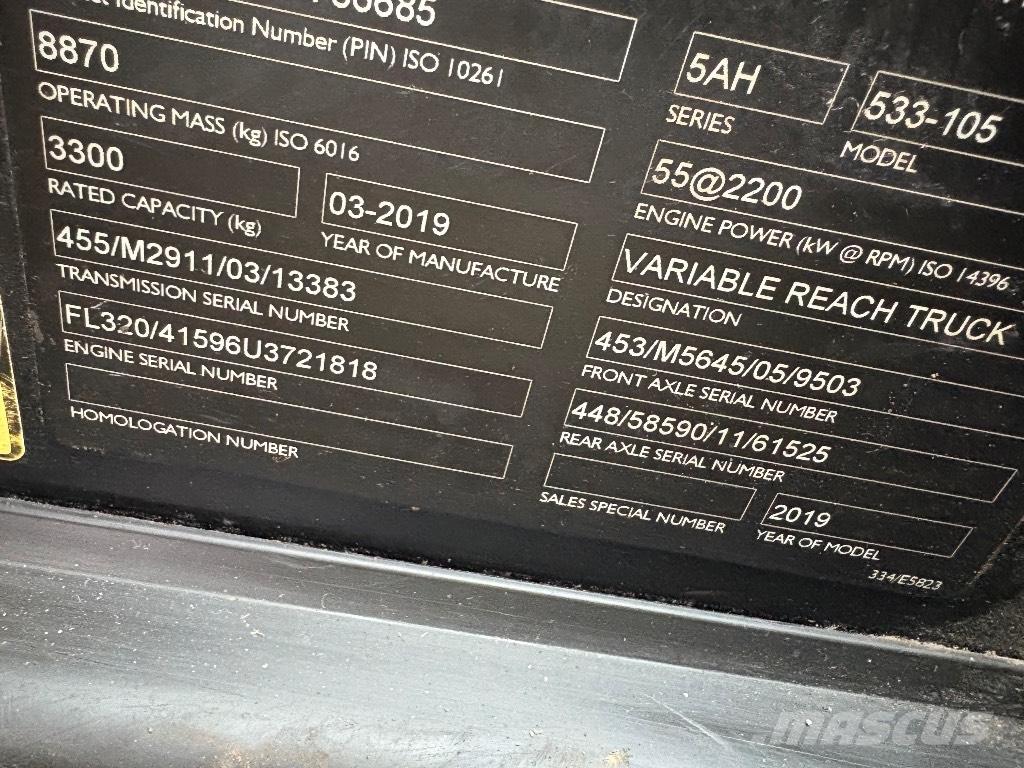 JCB 533-105 Teleskopické manipulátory