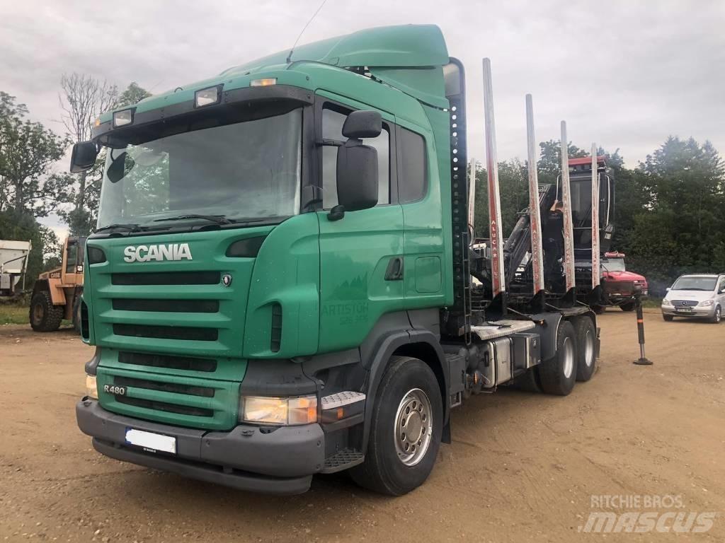 Scania R 480 Vozy na přepravu kmenů