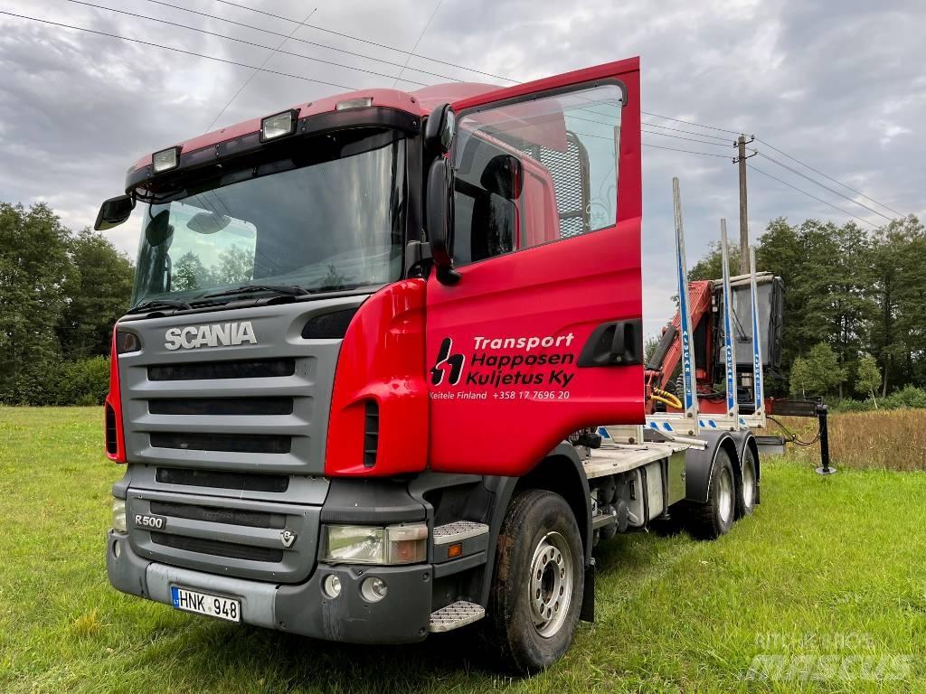 Scania R 500 Vozy na přepravu kmenů