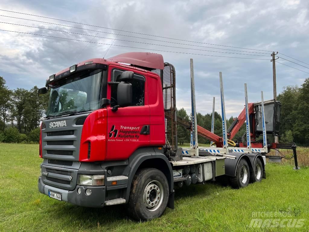 Scania R 500 Vozy na přepravu kmenů
