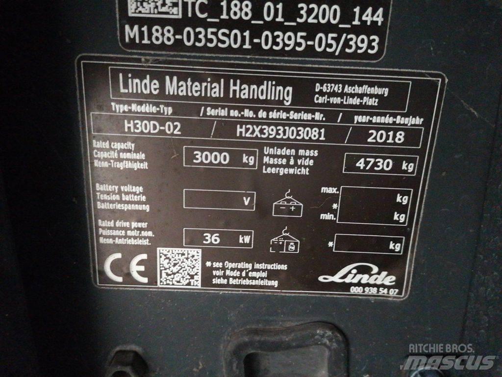 Linde H30D-02 Dieselové vozíky