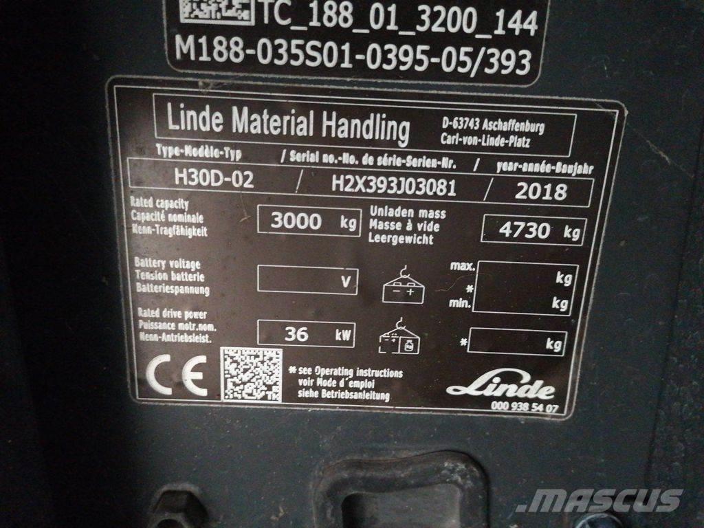Linde H30D-02 Dieselové vozíky