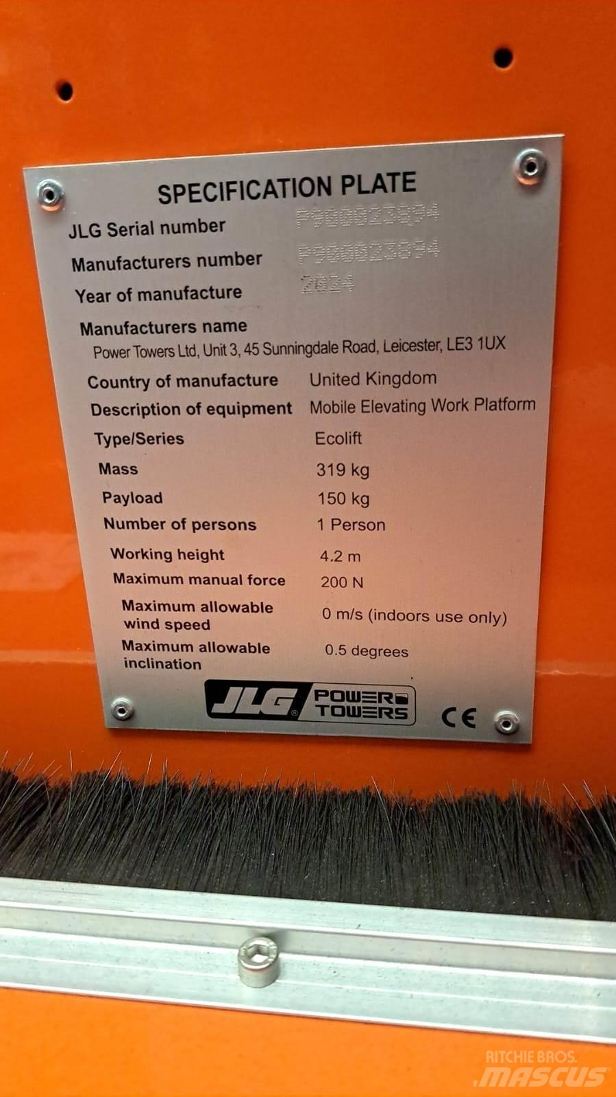 JLG Ecolift2.2 Další zvedače a plošiny