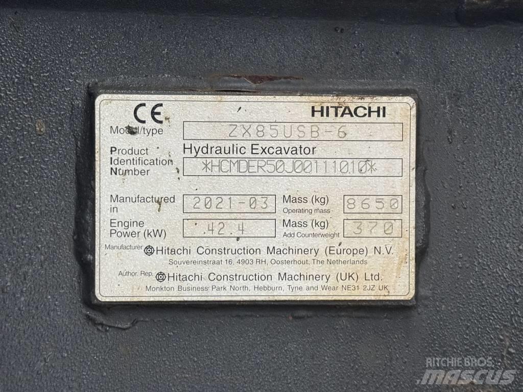 Hitachi ZX 85 US B-6 Midi rýpadla 7t - 12t