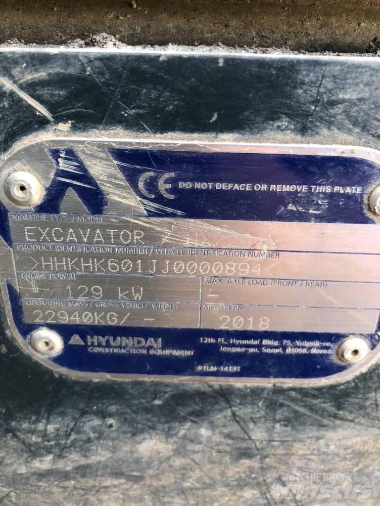 Hyundai HX 220 L Pásová rýpadla