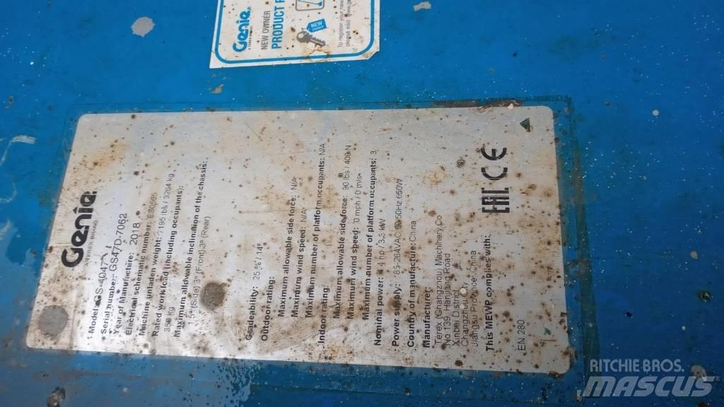 Genie GS4047 Nůžková zvedací plošina