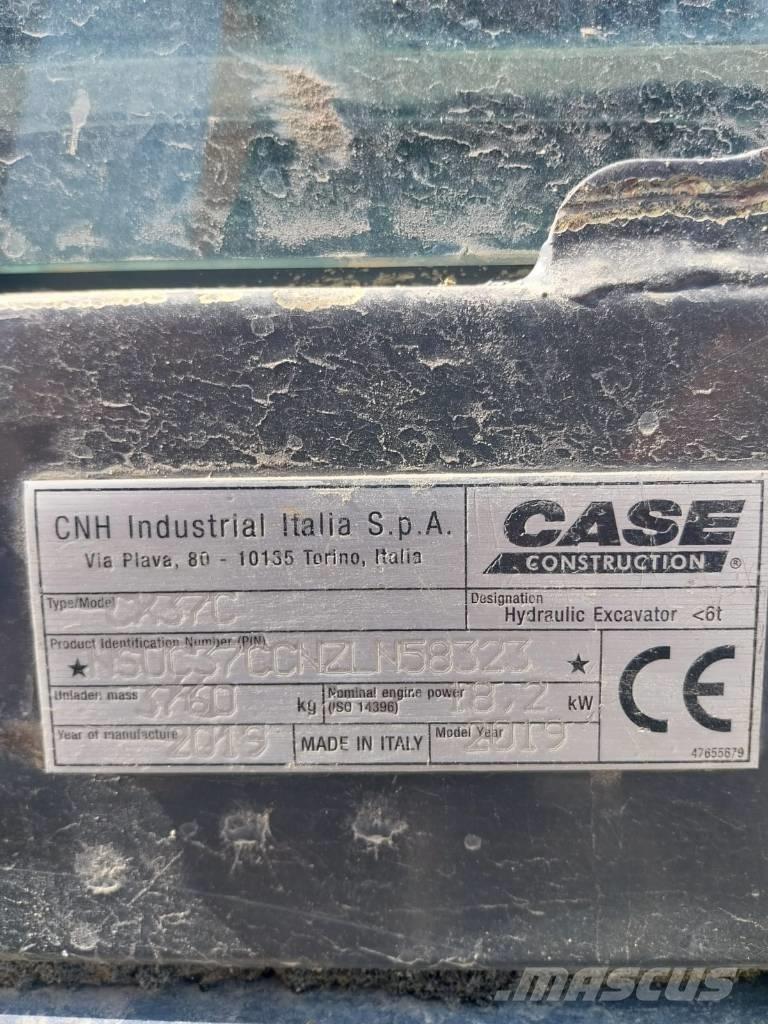 CASE CX 37 C Mini rýpadla < 7t