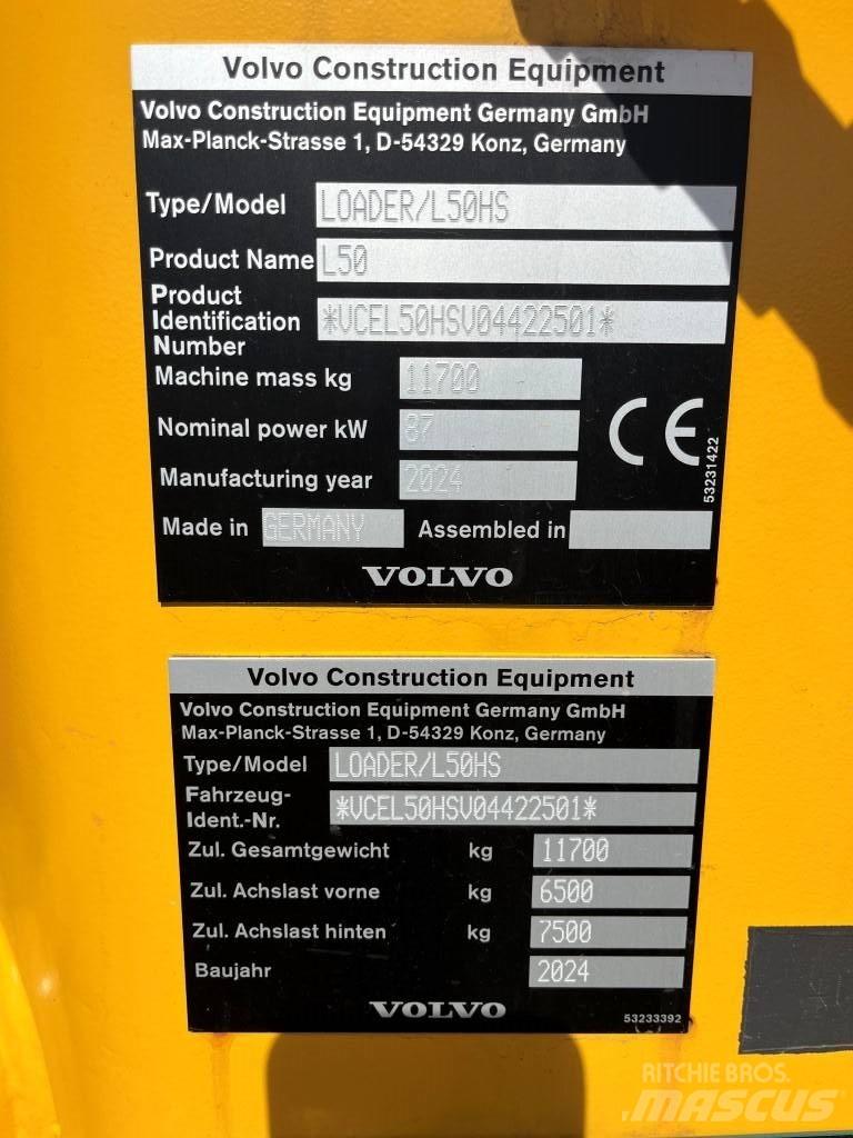 Volvo L50H Kolové nakladače