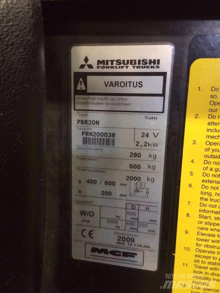 Mitsubishi PBR20N Nízkozdvižný vozík s plošinou