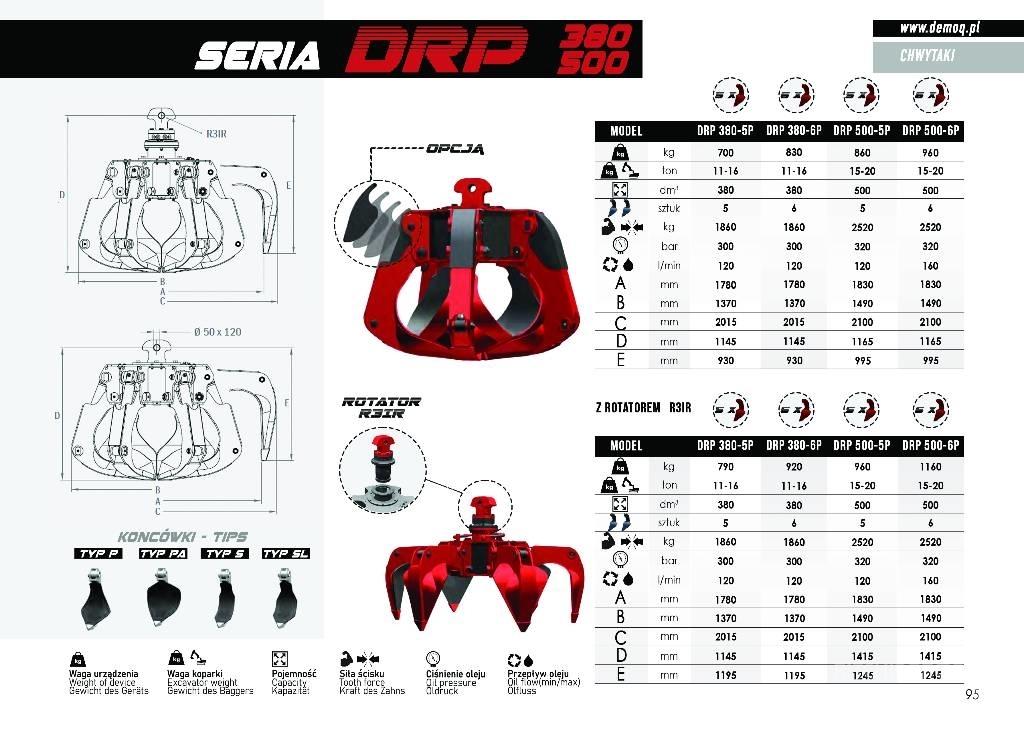  DEMOQ DRP300-5P Frézy, nůžky