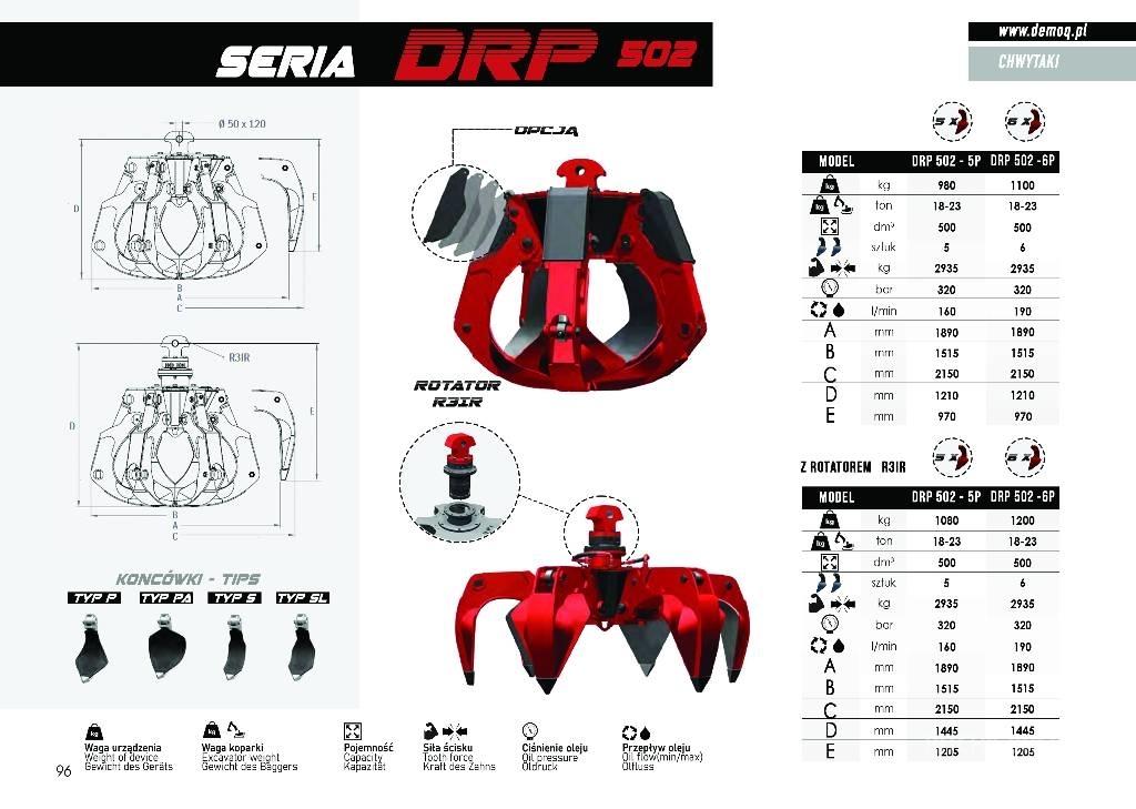  DEMOQ DRP300-5P Frézy, nůžky