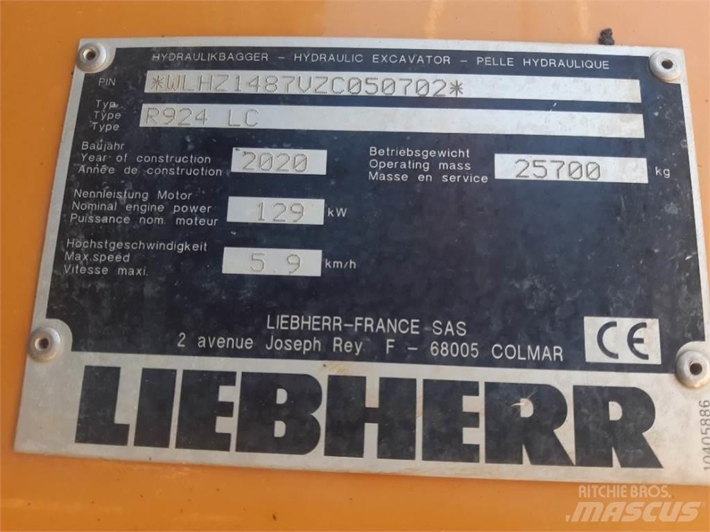 Liebherr R924 Pásová rýpadla