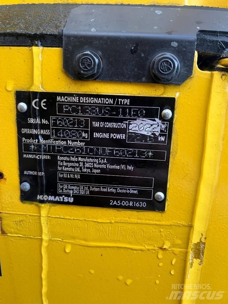 Komatsu PC138US-11 Pásová rýpadla