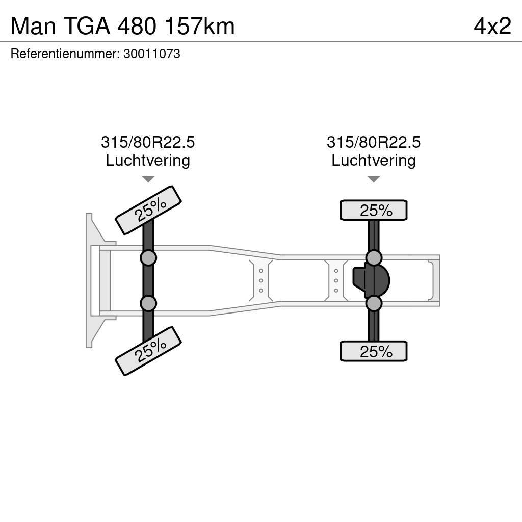 MAN TGA 480 157km Tahače