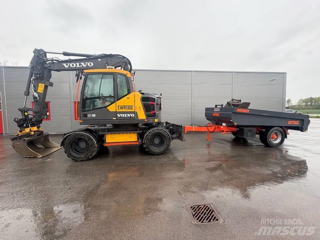 Volvo EWR130E + Kärra Kolová rýpadla