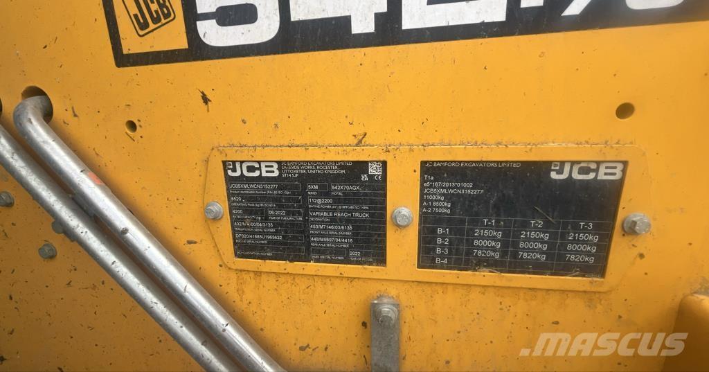 JCB 542-70 Xtra Teleskopické nakladače pro zemědělství