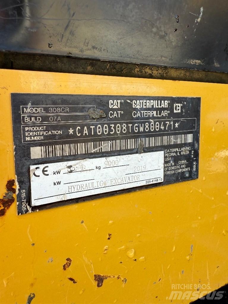 CAT 308 CR Midi rýpadla 7t - 12t