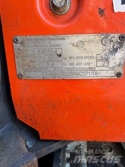 Kubota KX 016-4 Mini rýpadla < 7t