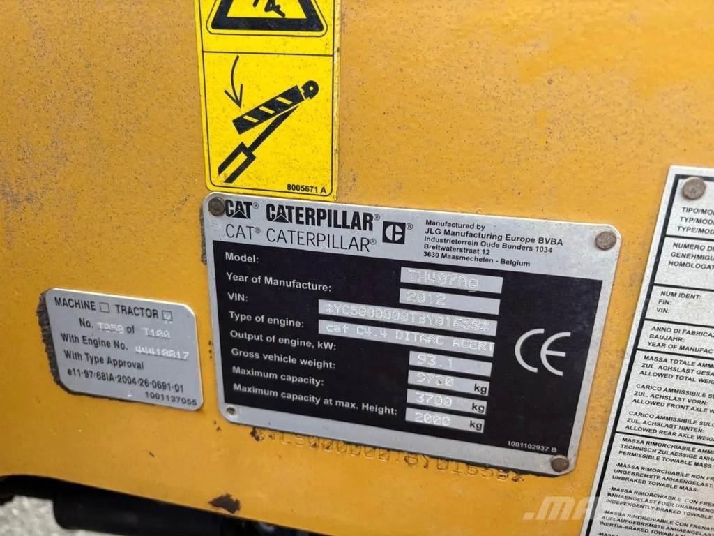CAT TH407 Teleskopické nakladače pro zemědělství