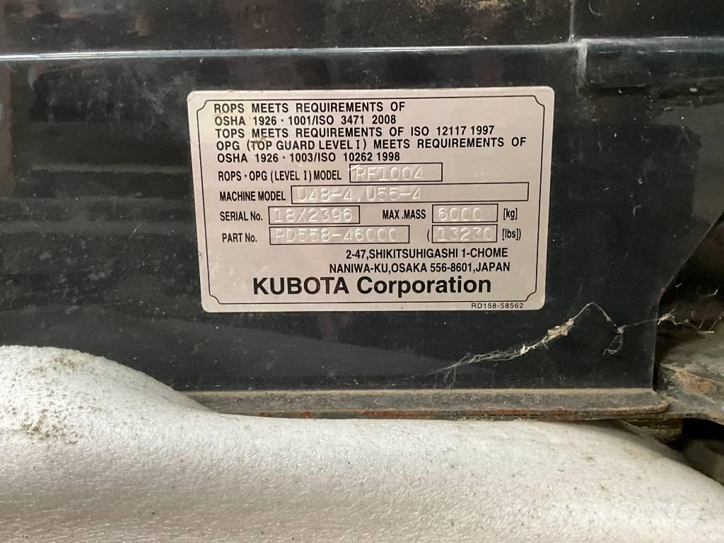 Kubota U 48-4 / U 55-4 Kabiny a interiér
