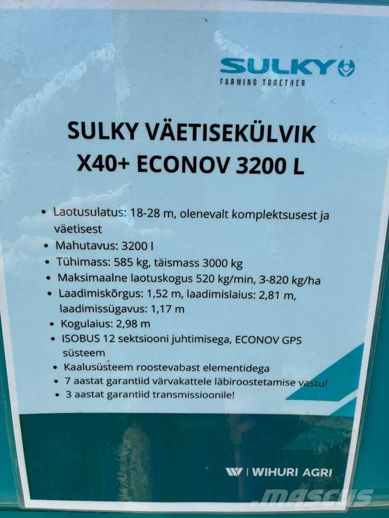 Sulky X 40+ Econov Rozmetadlo minerálních hnojiv