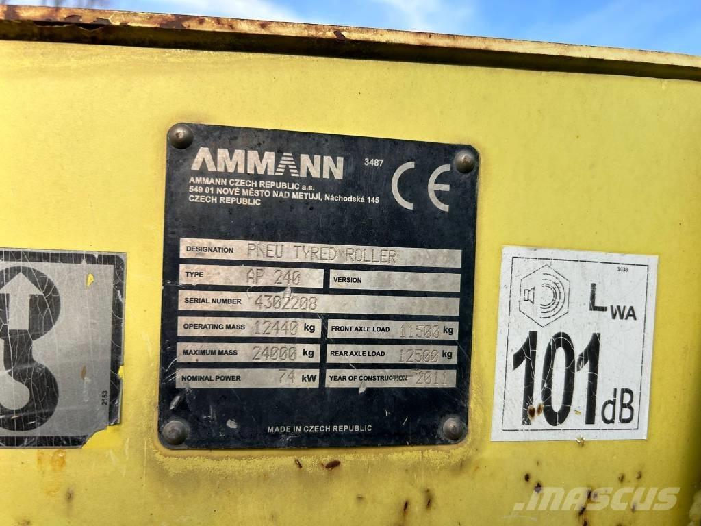 Ammann AP 240 Pneumatikové válce
