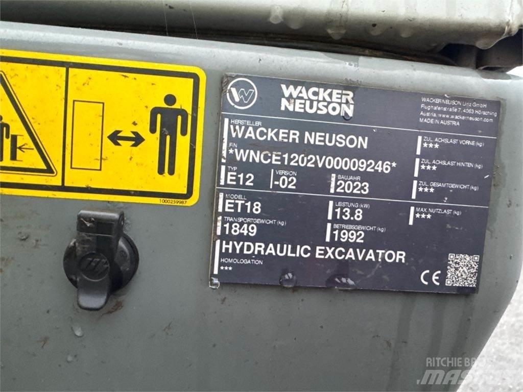 Wacker Neuson ET18 Pásová rýpadla