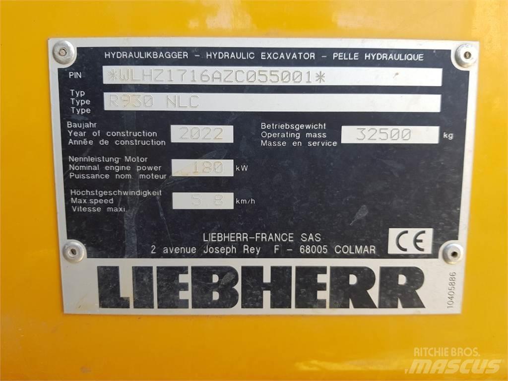 Liebherr R930 Pásová rýpadla