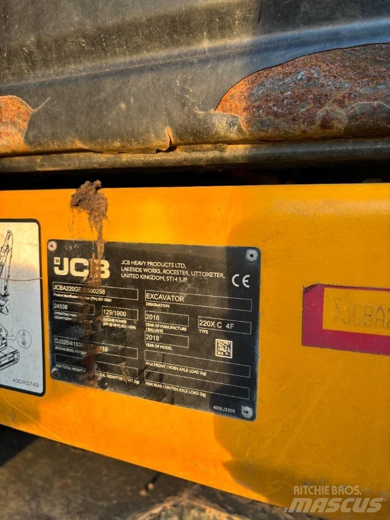 JCB 220 Pásová rýpadla