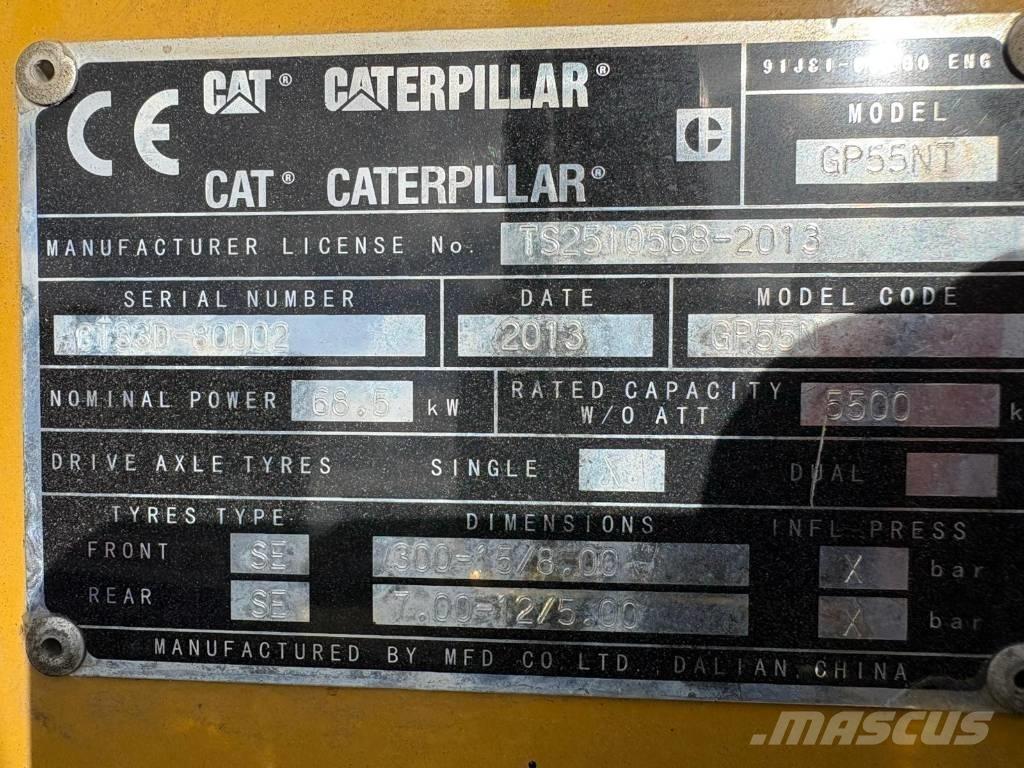 CAT GP55NT LPG vozíky