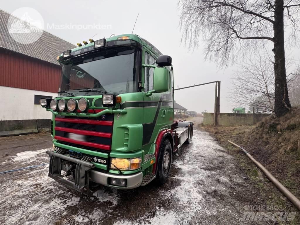 Scania R 164-580 Hákový nosič kontejnerů