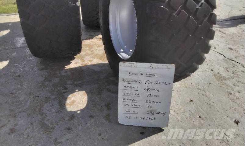 Alliance 600/55R26.5 Pneumatiky, kola a ráfky