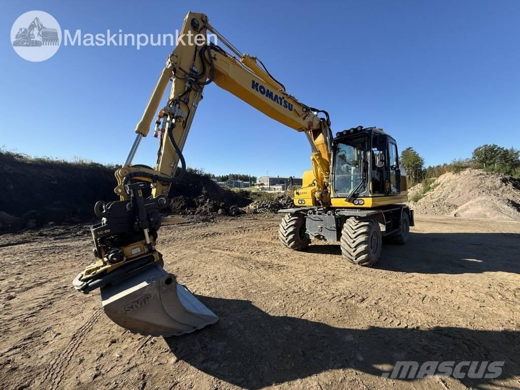 Komatsu PW 160 Kolová rýpadla