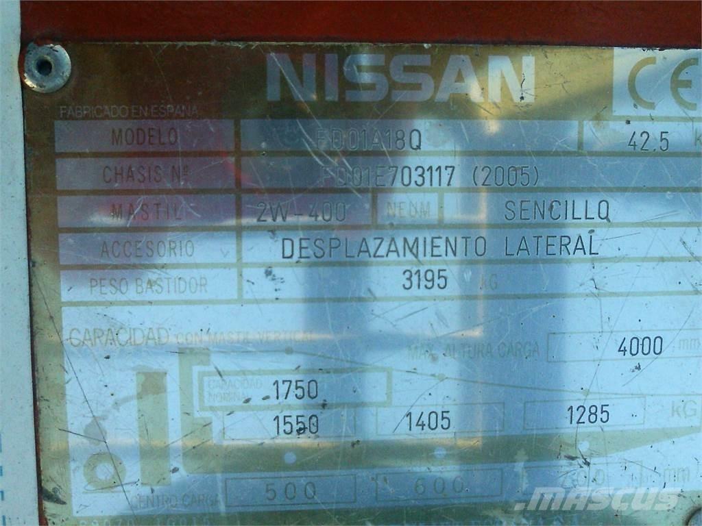 Nissan FD01A18Q Dieselové vozíky