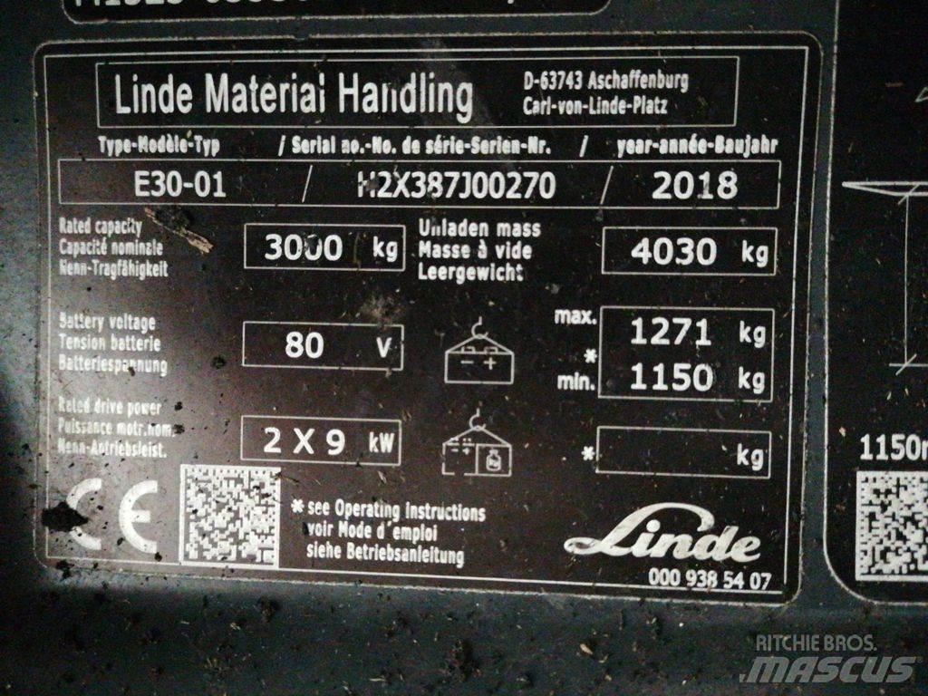 Linde E30-01 Akumulátorové vozíky