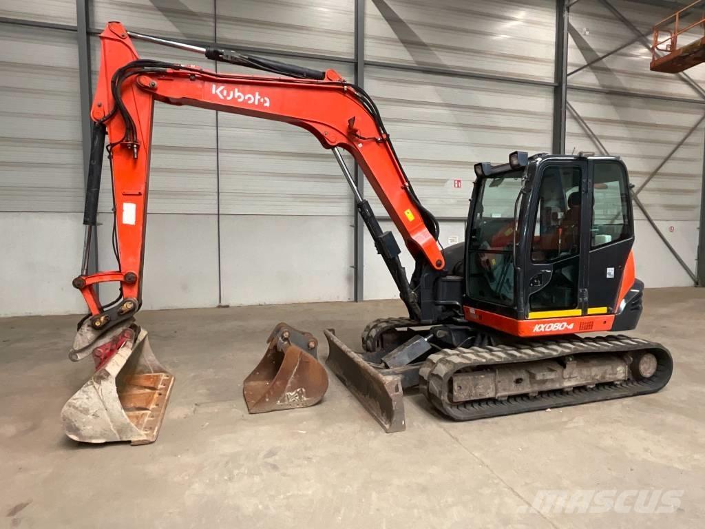 Kubota KX 080-4 Midi rýpadla 7t - 12t