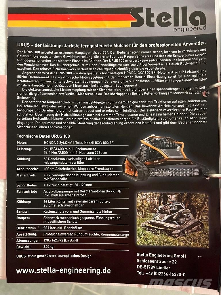  Stella URUS 100 Robotické sekačky