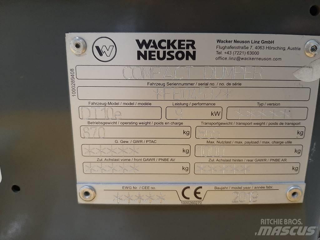 Wacker Neuson DT10e Pásové dempry
