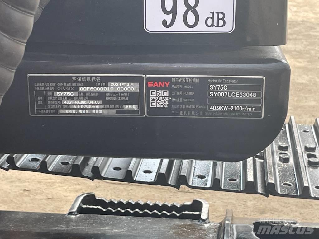 Sany SY 75 Midi rýpadla 7t - 12t