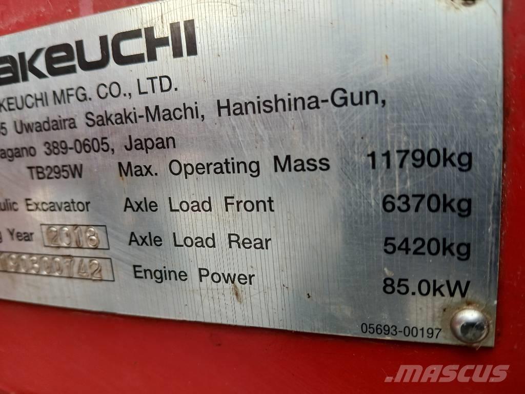 Takeuchi TB 295 W Kolová rýpadla